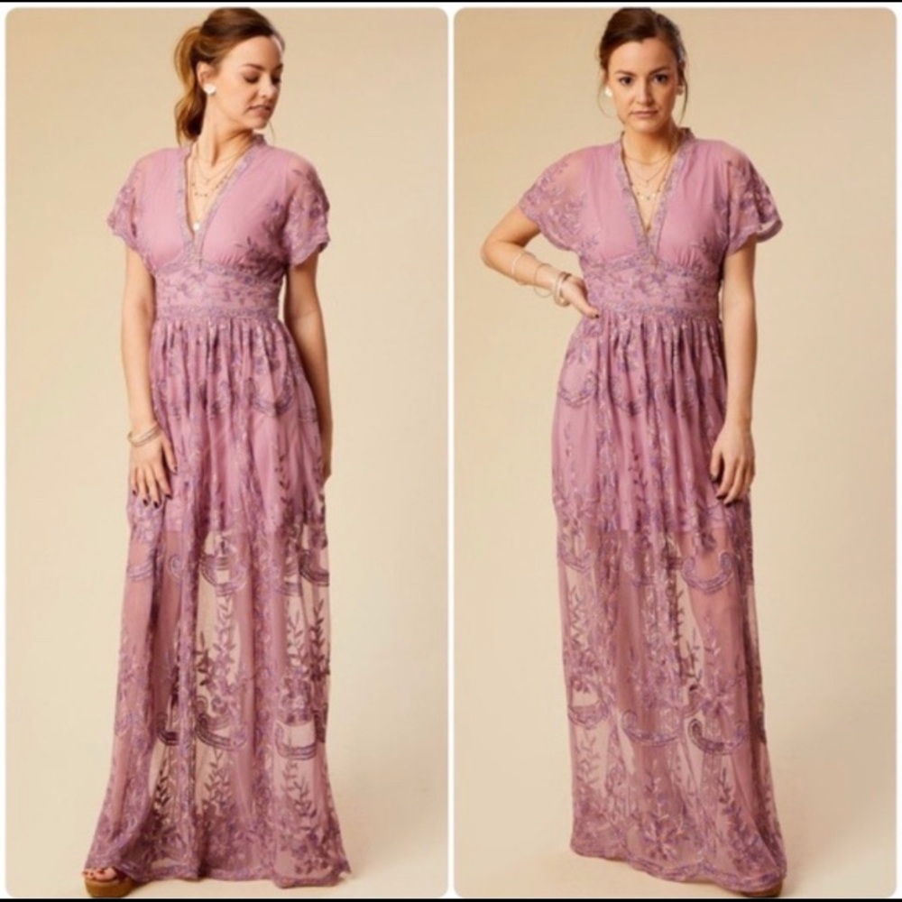 ALTAR’D STATE Lace Maxi Dress